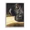 Stupell Industries Labrador Resting Pet Dog Portrait Brown Black Framed Wall Art